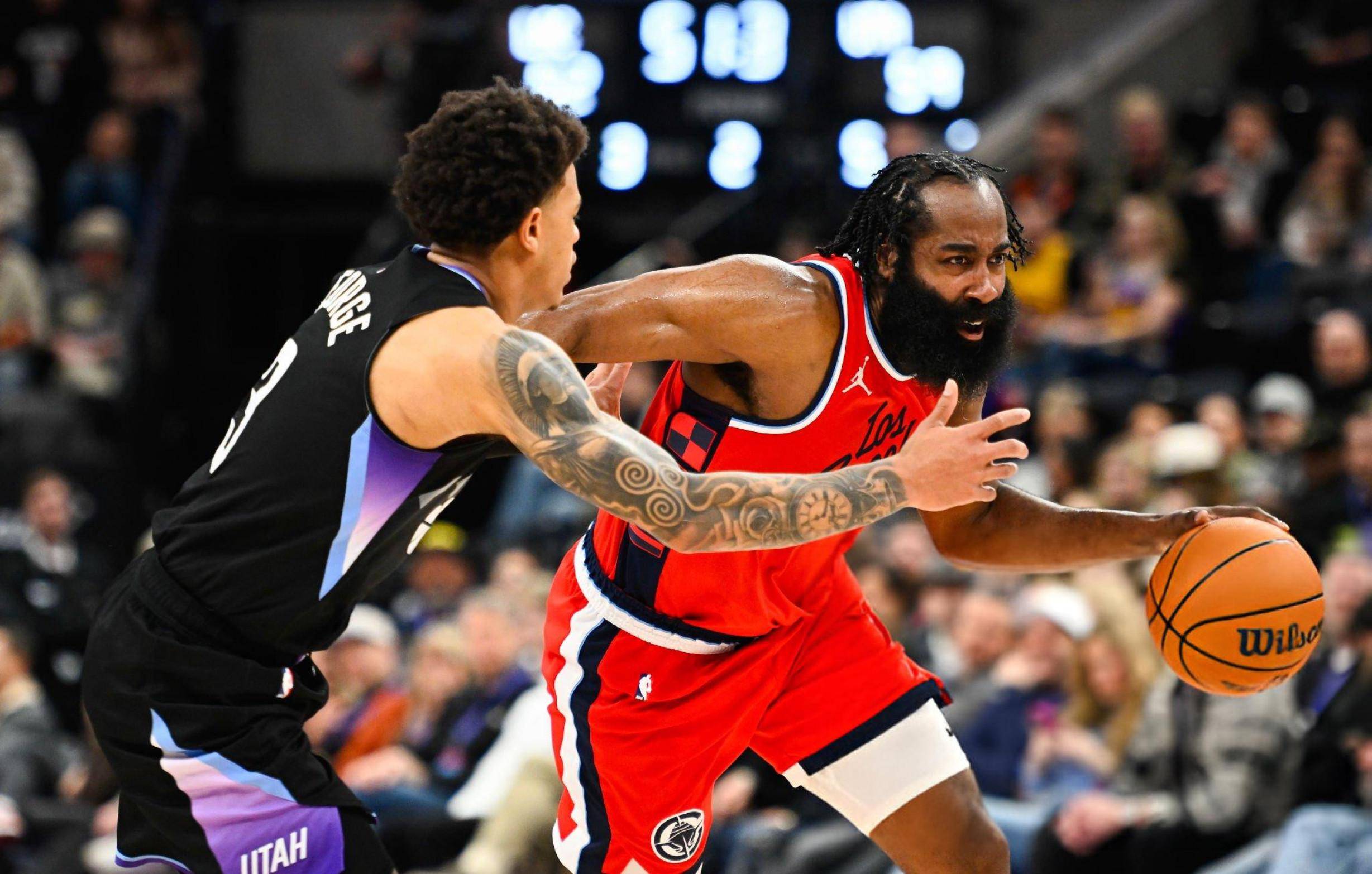 快船客场大胜爵士,乔治砍下全队最高分 快船客场大胜爵士,乔治砍下全队最高分